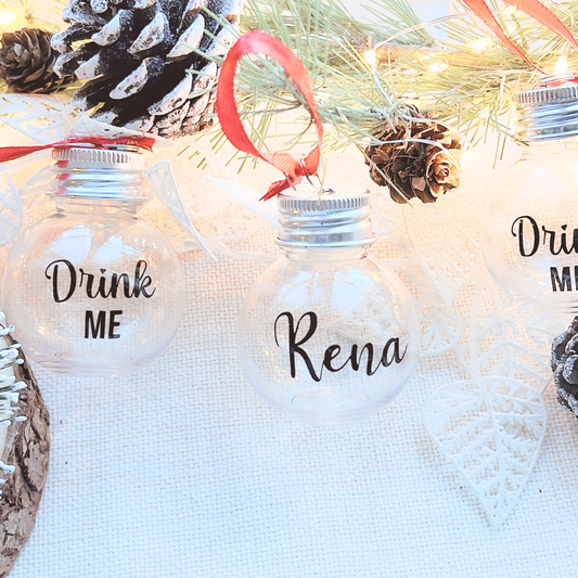 Personalised Christmas Boozy Bauble