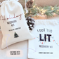 Personalised Cotton Gift Bag | Christmas Party | Gift Favour