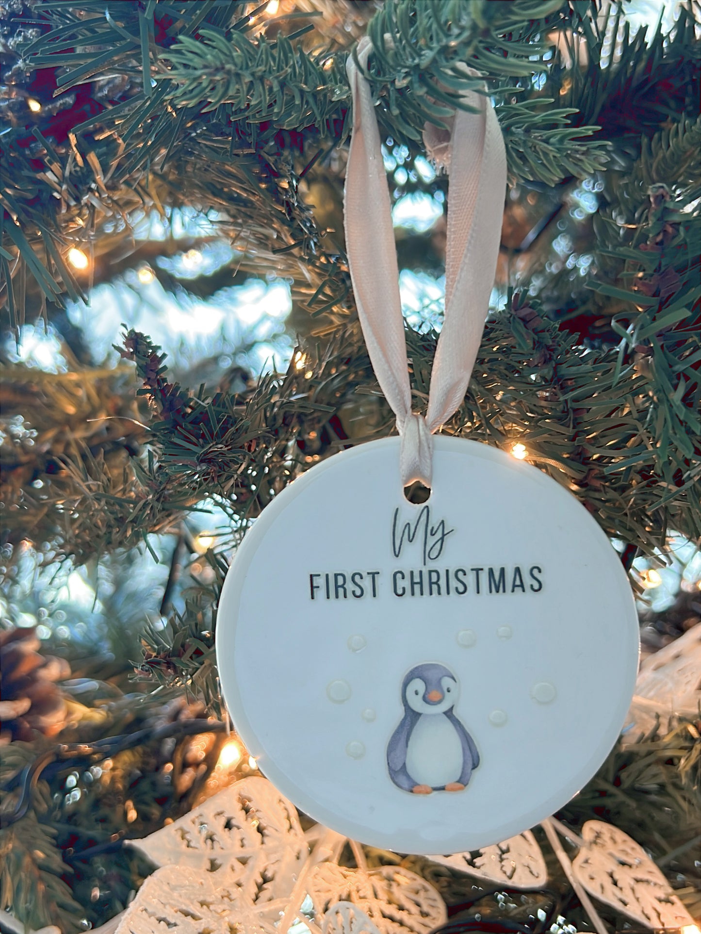 Hanging Ceramic Ornament | My first Christmas