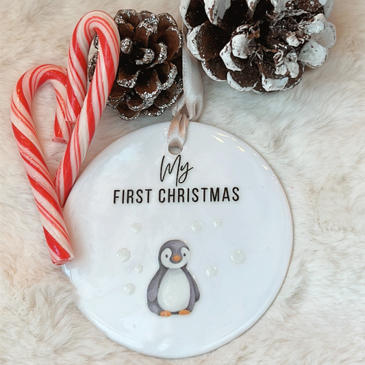 Hanging Ceramic Ornament | My first Christmas