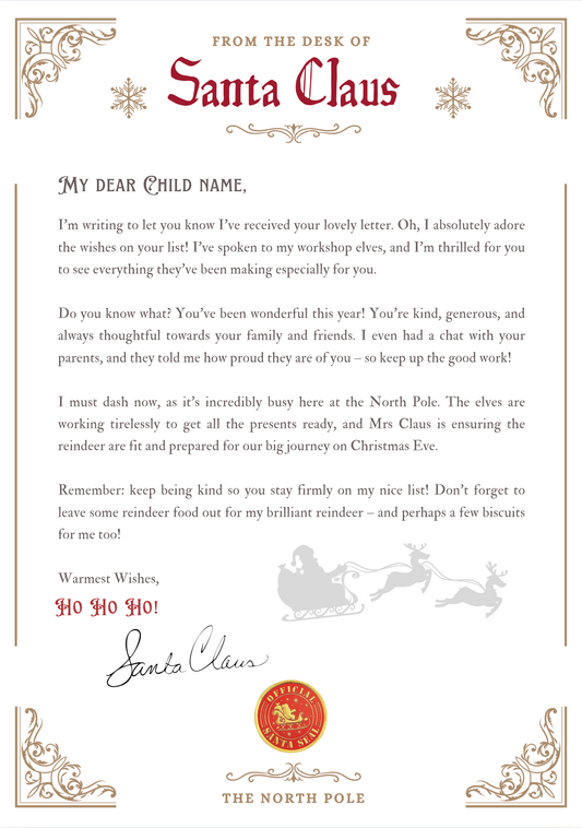 Letter from Santa Set